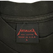 【METALLICA】メタリカ "Enter Sandman Off to Never Land Tour '91-'92" 90's Vintage Tシャツ L