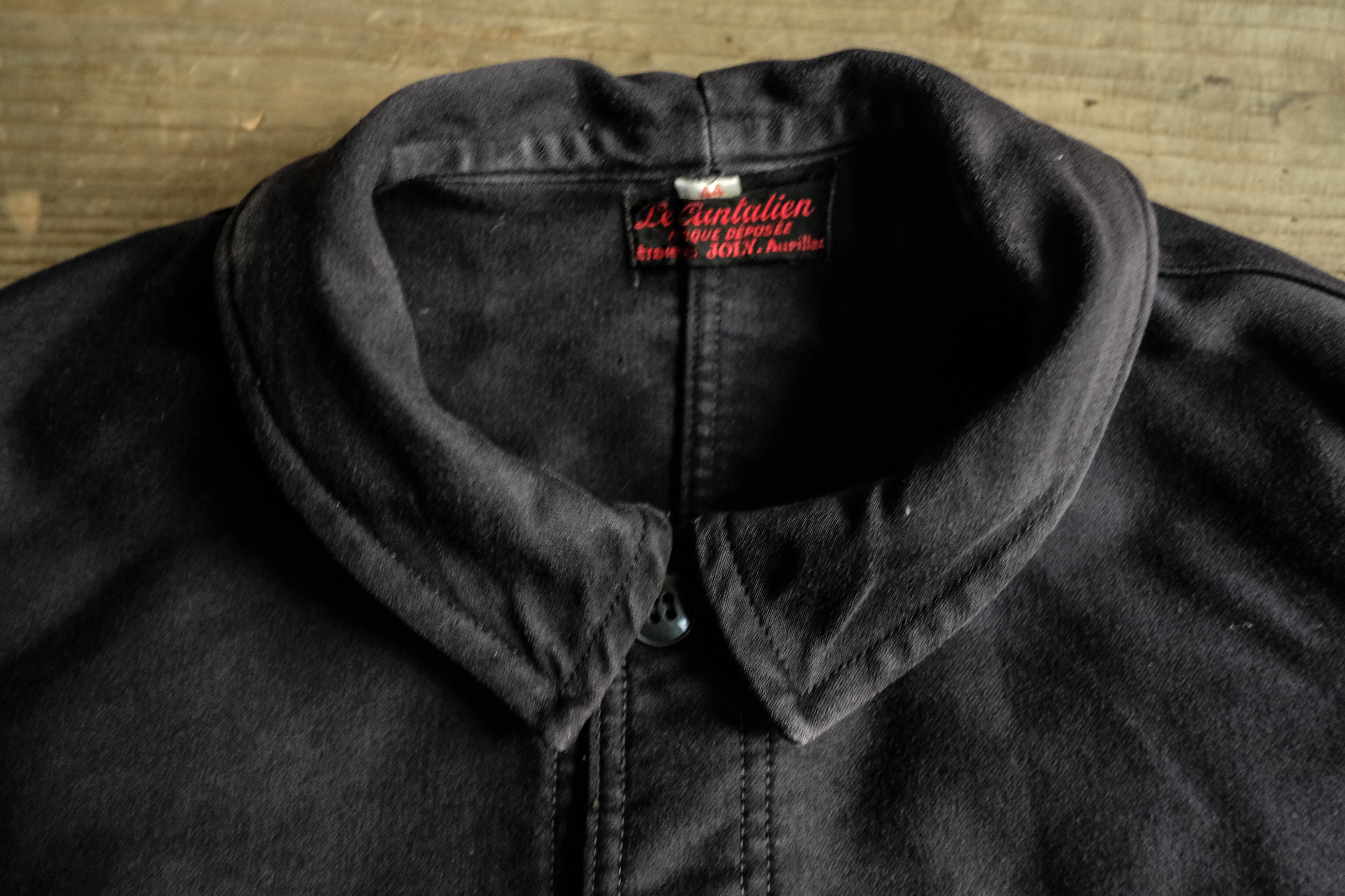 1950s フランス ブラックモールスキンジャケット | militaria & encore
