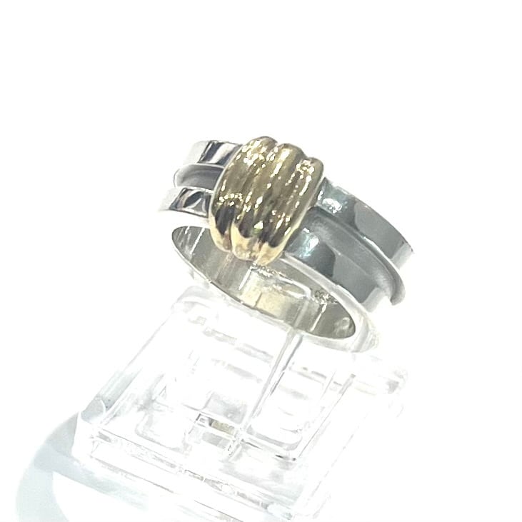 TIFFANY&CO】【11号】2414 希少サイズ18K金 グルーブド ウィズ リング