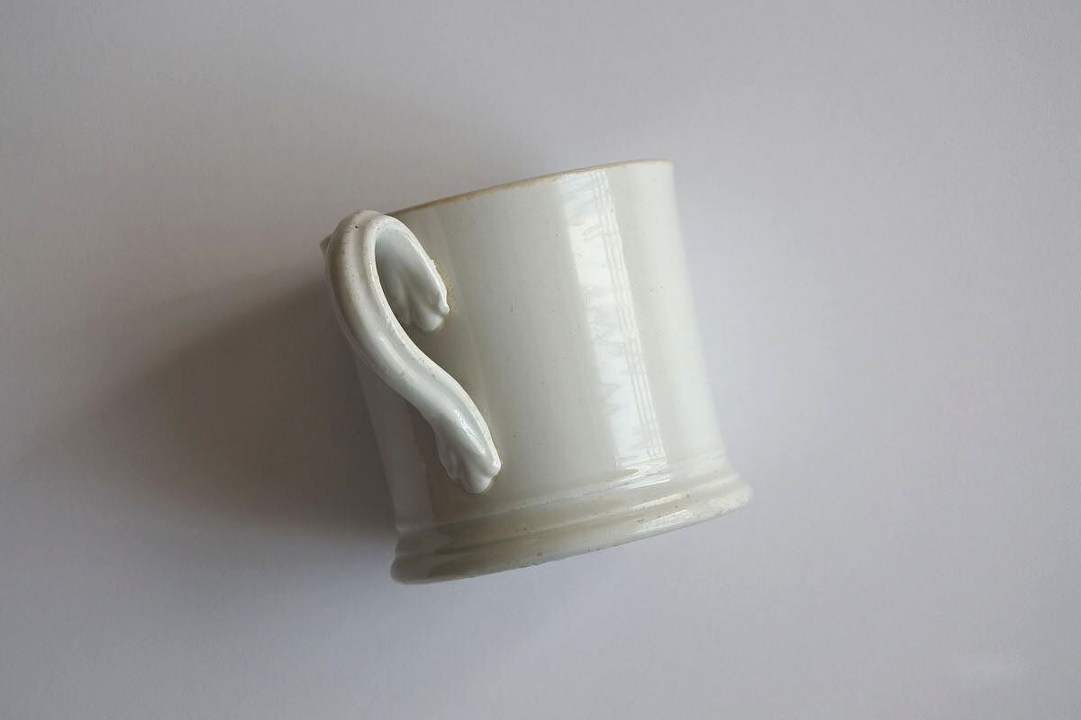 19th C. Pearlware Shaving Mug E