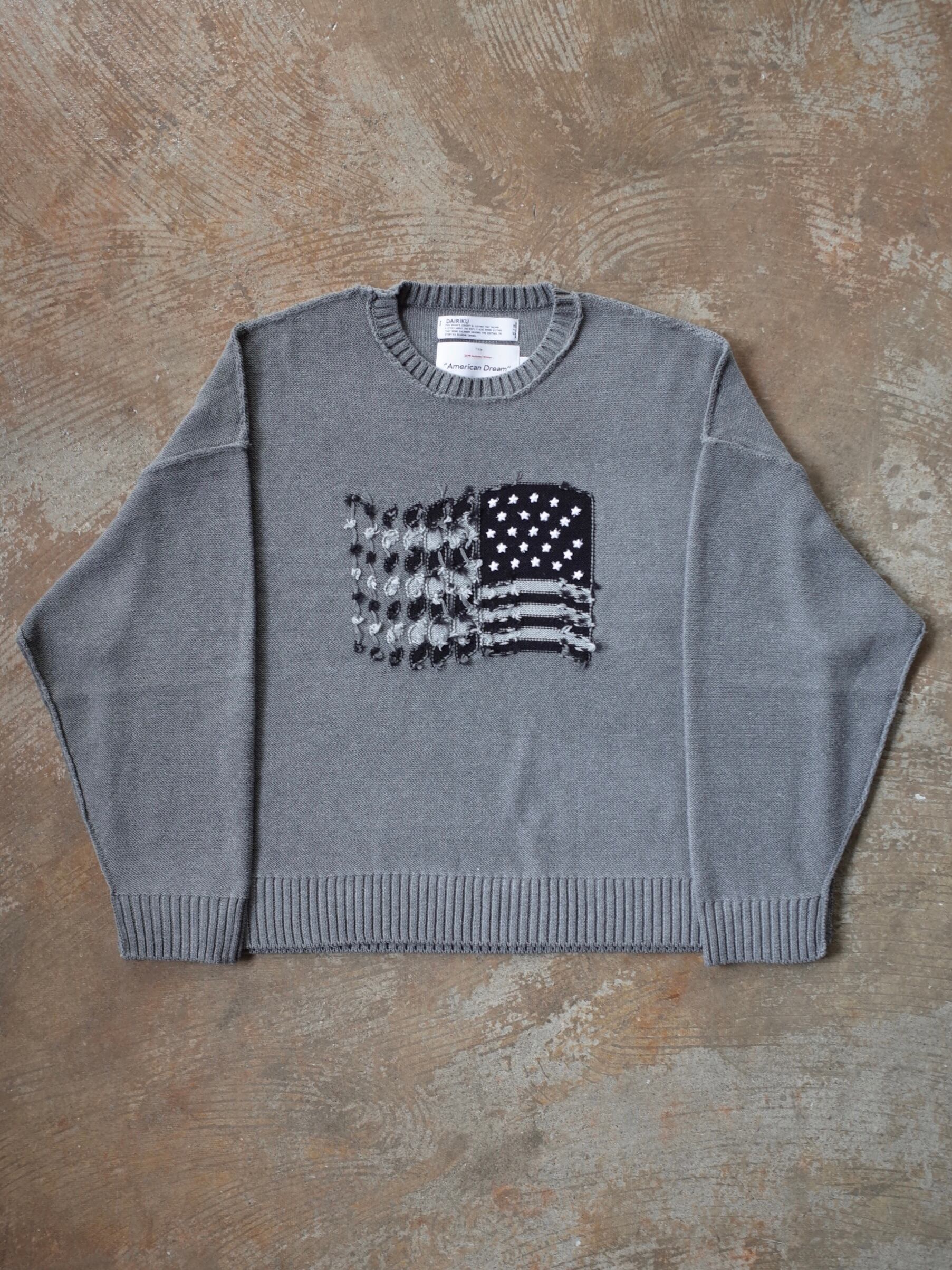 DAIRIKU 22AW  インサイドアウトニット　American dream