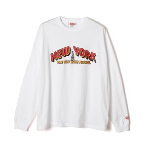 CUTRATE NY LOGO DROP SHOULDER L/S TEE