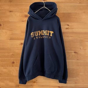 【GILDAN】SUMMIT プリント スウェットパーカー フーディM US古着