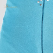 ボディコン コズドレ KOZdre KOZYA ドレス ワンピース ブルー系 シルバー系 水色 ランウェイモデル パーティ 発表会 練習 レッスン 大人可愛い スリット ロング丈 きれいめ フォーマル レッスンウェア シルバー装飾 光沢