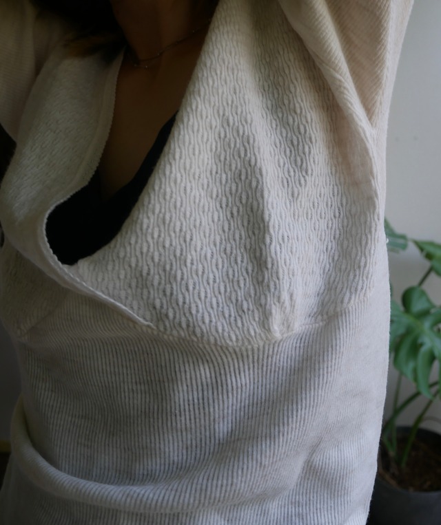 70s-80s Italy  "gicipi" Wool Blend Crossover Knit Top