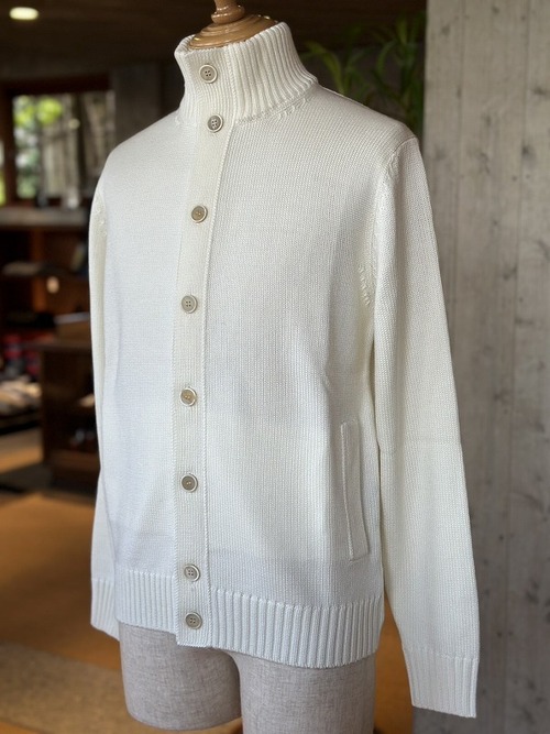 SLOWEAR / ZANONE スタンドカラーニットカーディガン CHIOTO