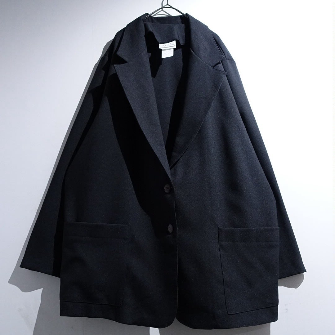 90s Black Easy Tailored Jacket