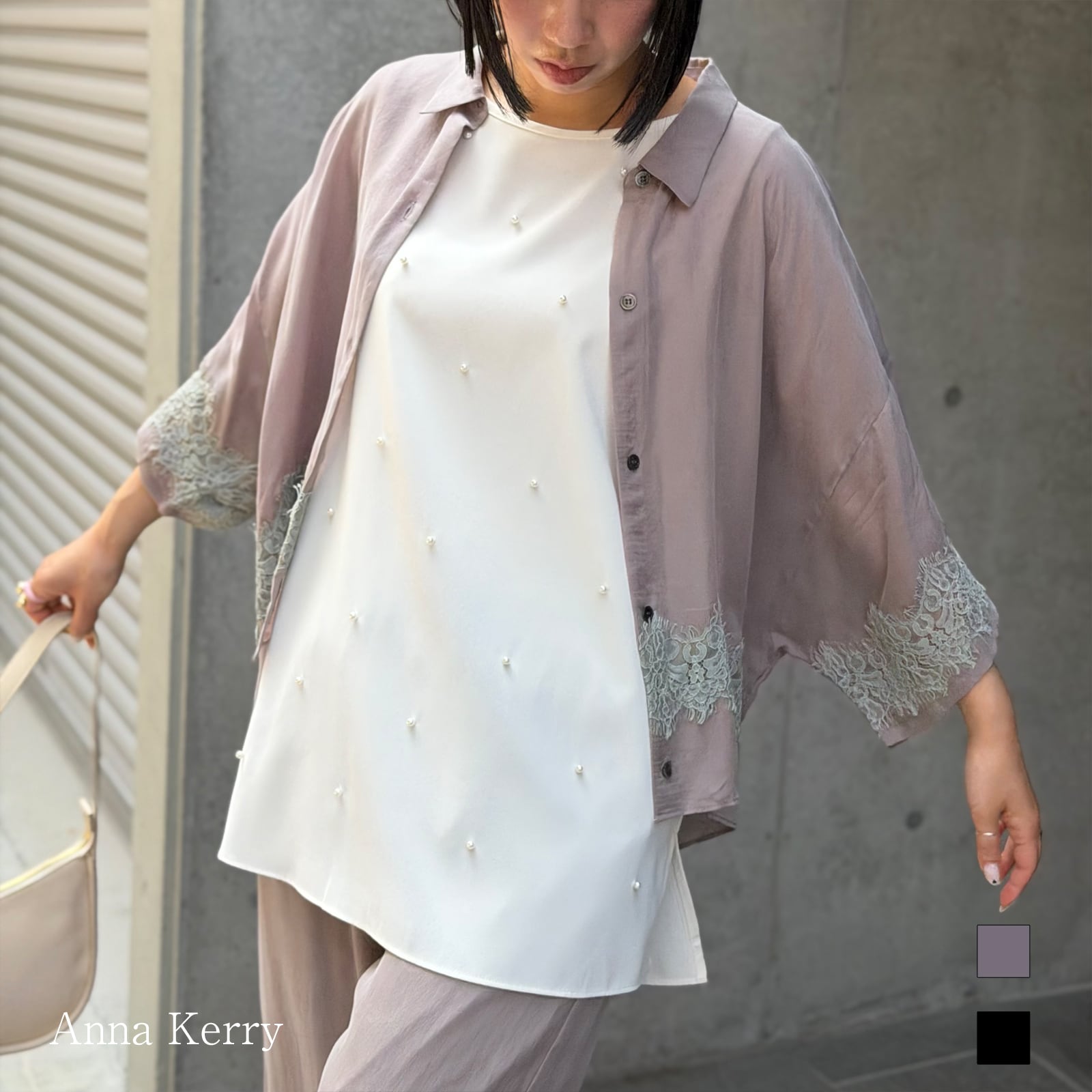 毛皮/ファーコート Anna Kerry ラビットコート 兎 お洒落 エレガント 