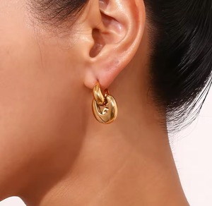 316L Double moon pierceダブルムーンピアス