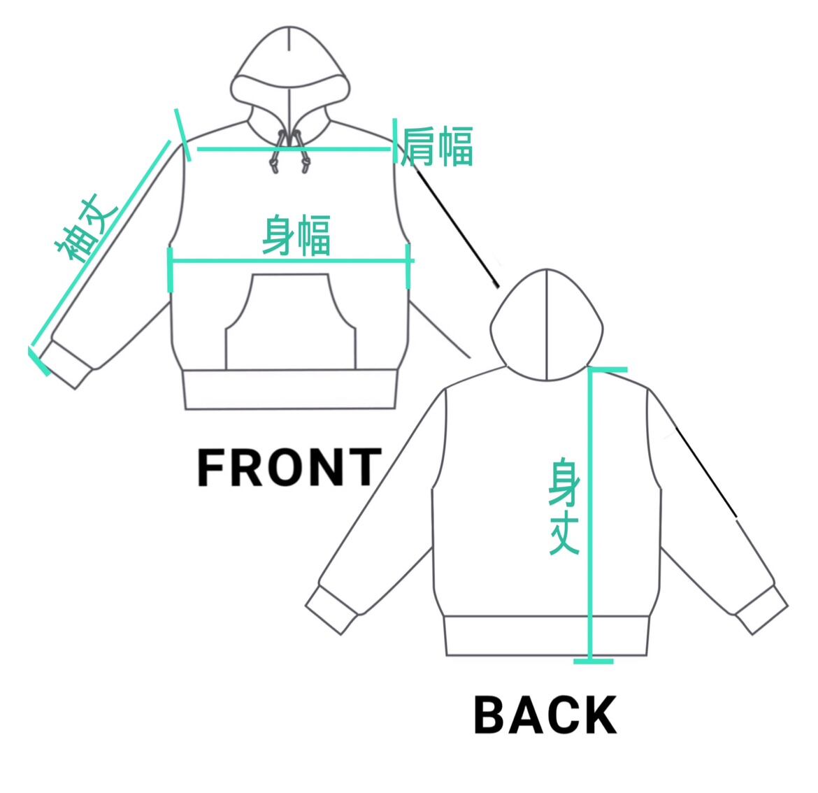 ビッグシルエット フーディー 