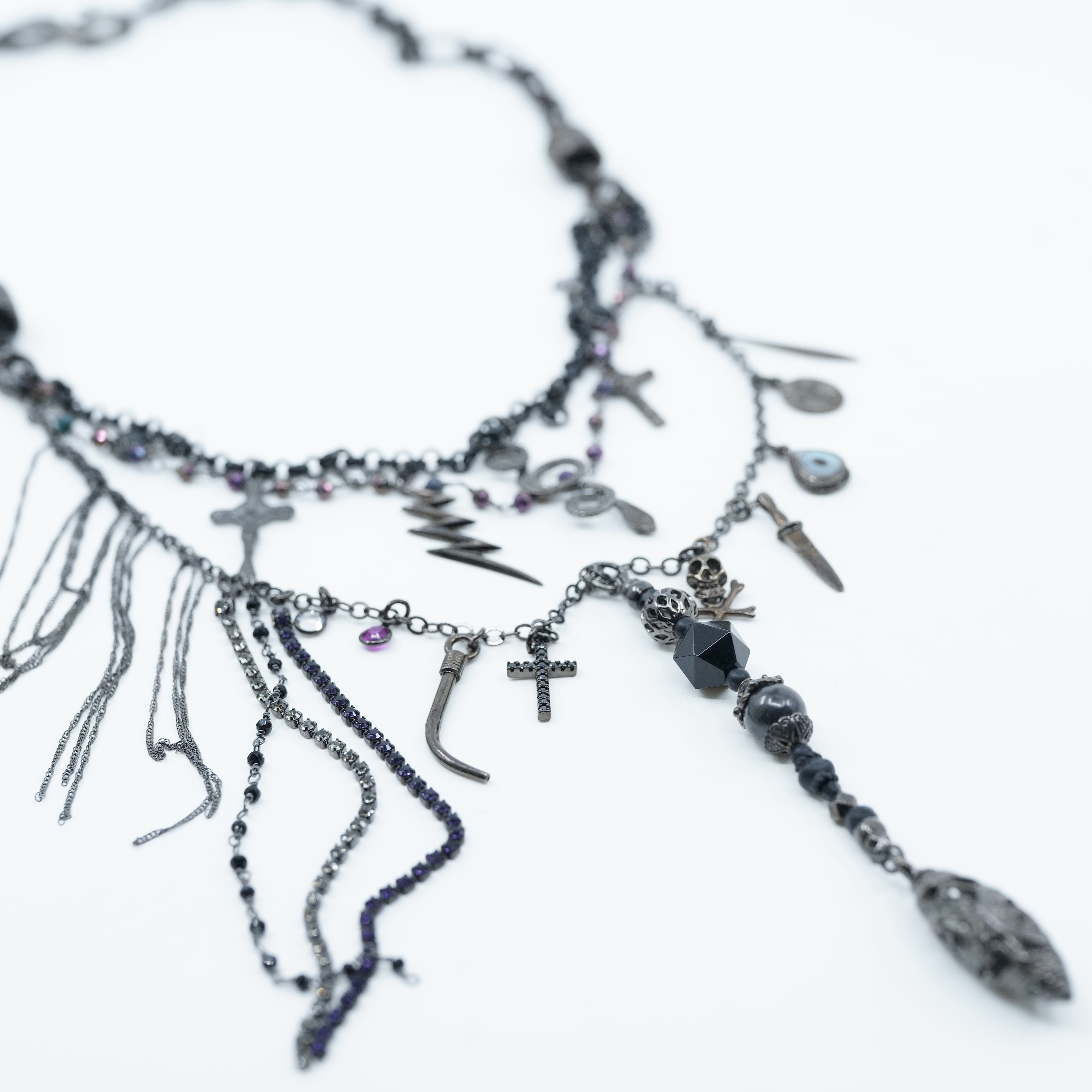 アクセサリー gunda TAROT NERO NECKLACE 2024 1st】gunda<ガンダ>TAROT NERO NECKLACE/A [タロット ネックレス