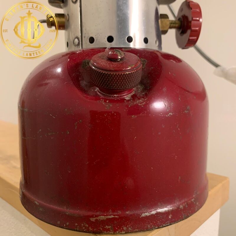 バーガンディ】Coleman コールマン 200A ガソリンランタン 1962年3月