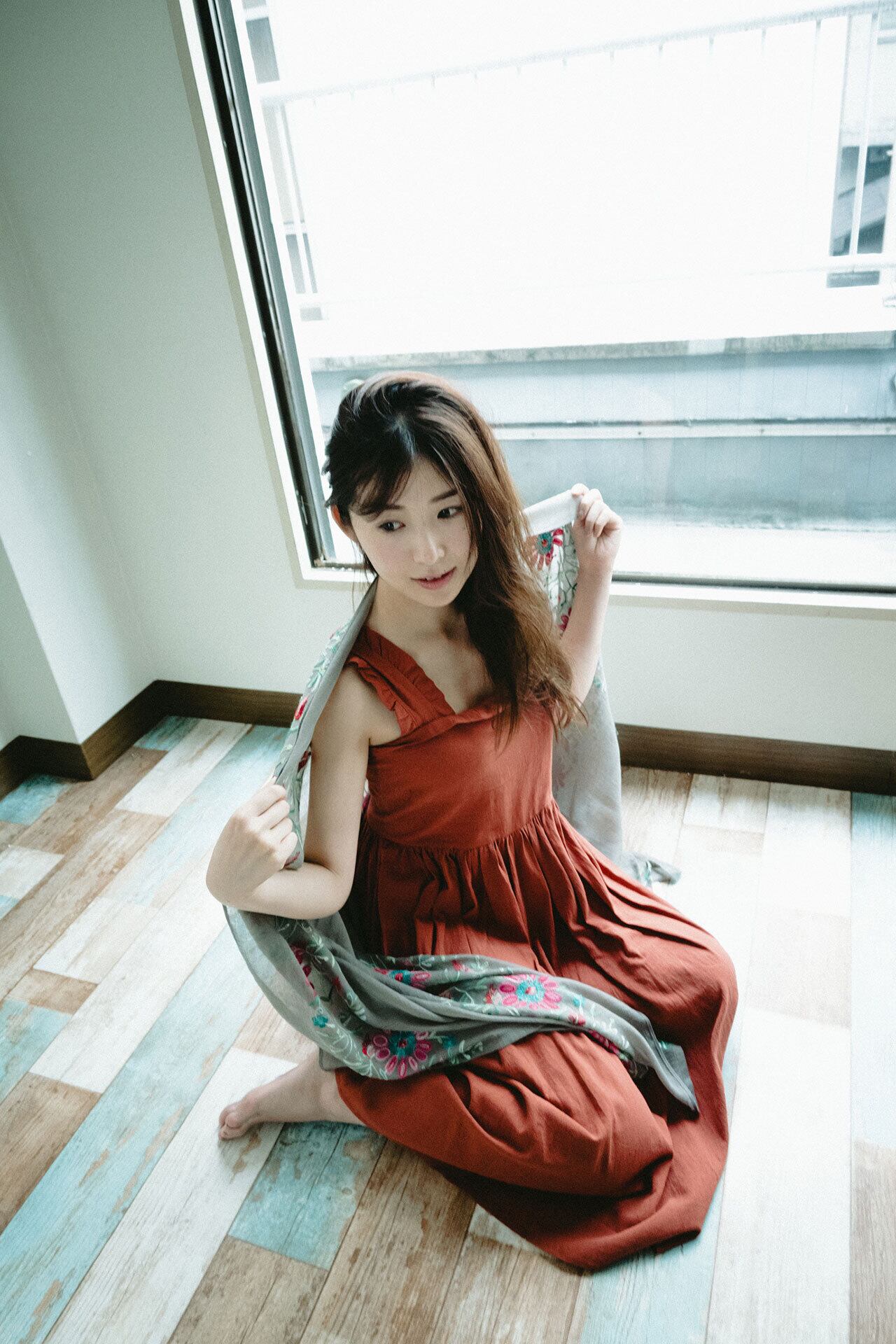 フリルワンピース_RED