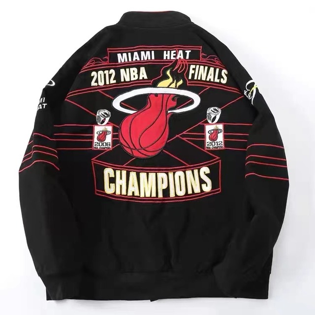 【トップス】高品質MIAMI HEATフル刺繍プラスコットンジャケット 2210100955Y