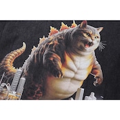 VINTAGE ストリート ゴジラ猫 Tシャツ T937