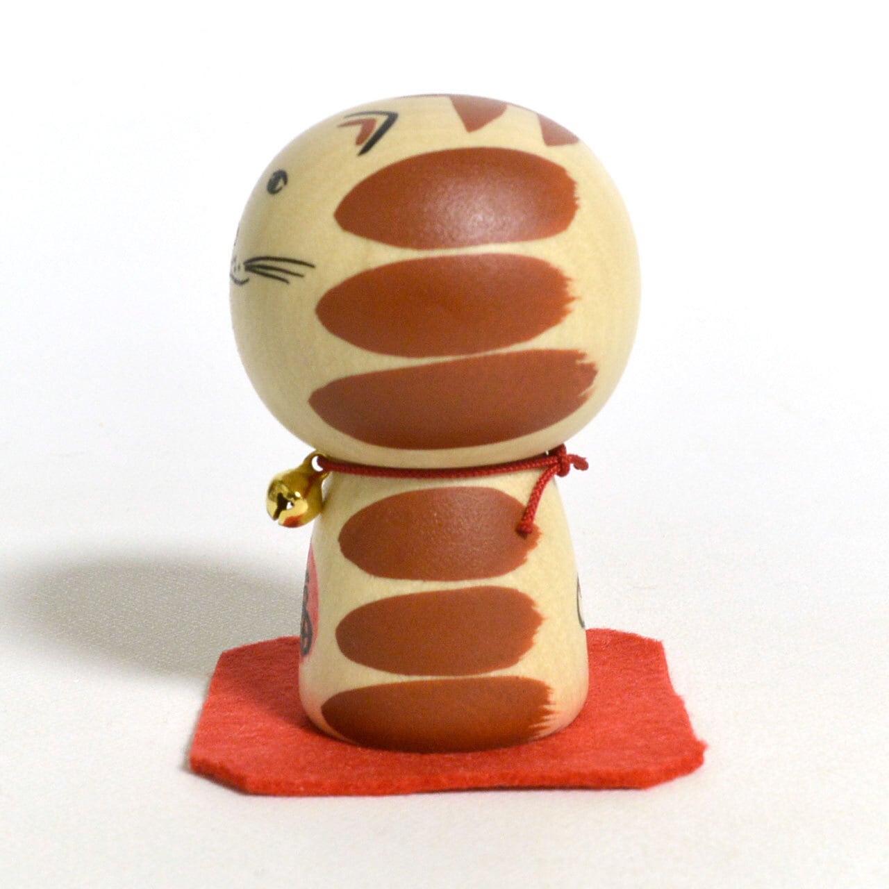 福ねここけし 約2寸 約6cm 鈴木敬 工人（作並系）#0358 | コケシア
