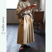 リネンフリルと陽だまりのバルーン袖シャツ 《W0190》