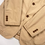 Crocodile クロコダイル 背抜き コットン テーラードジャケット M/ベージュ メンズ