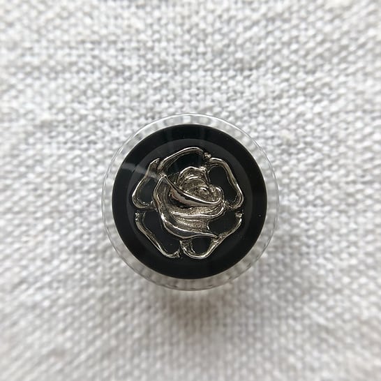 シルバーローズ×ブラック 15㎜