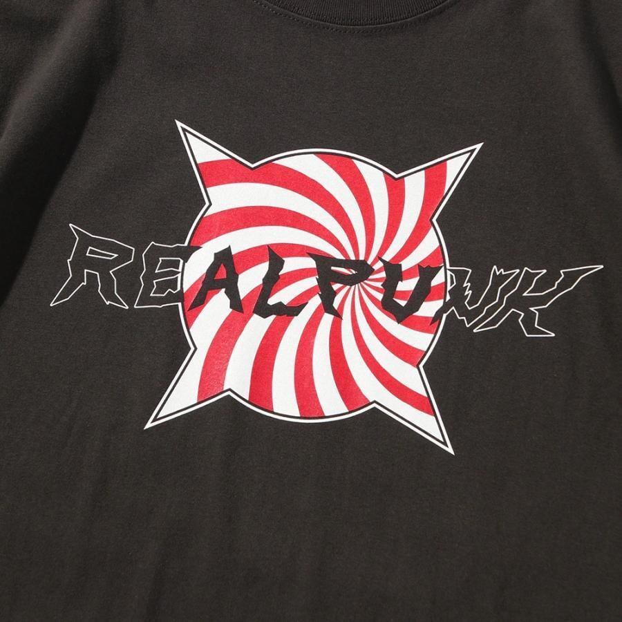 PUNKDRUNKERS x REALHEAD 】REALPUNKライダースTEE パンクドランカーズ