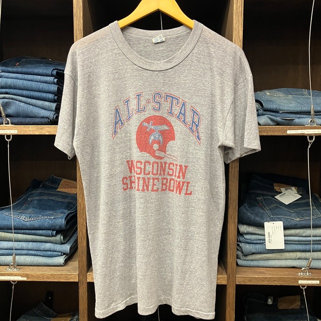 1980'S CHAMPION ALL STAR WISCONSIN GRAY T-SHIRT