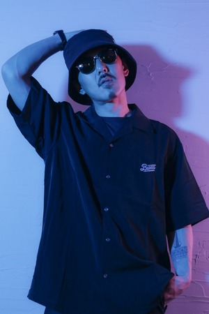 LOGO PATCH Organic Cotton Bucket Hat [BLACK]