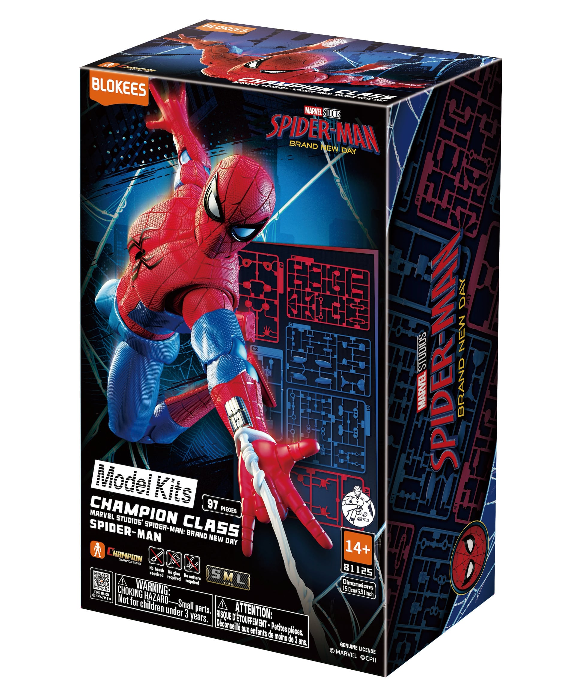 BLOKEES チャンピオン　ライト　スパイダーマン BND 4種　シークレット プラモデル】BLOKEES Spider-Man: Brand New Day Champion Class CC13