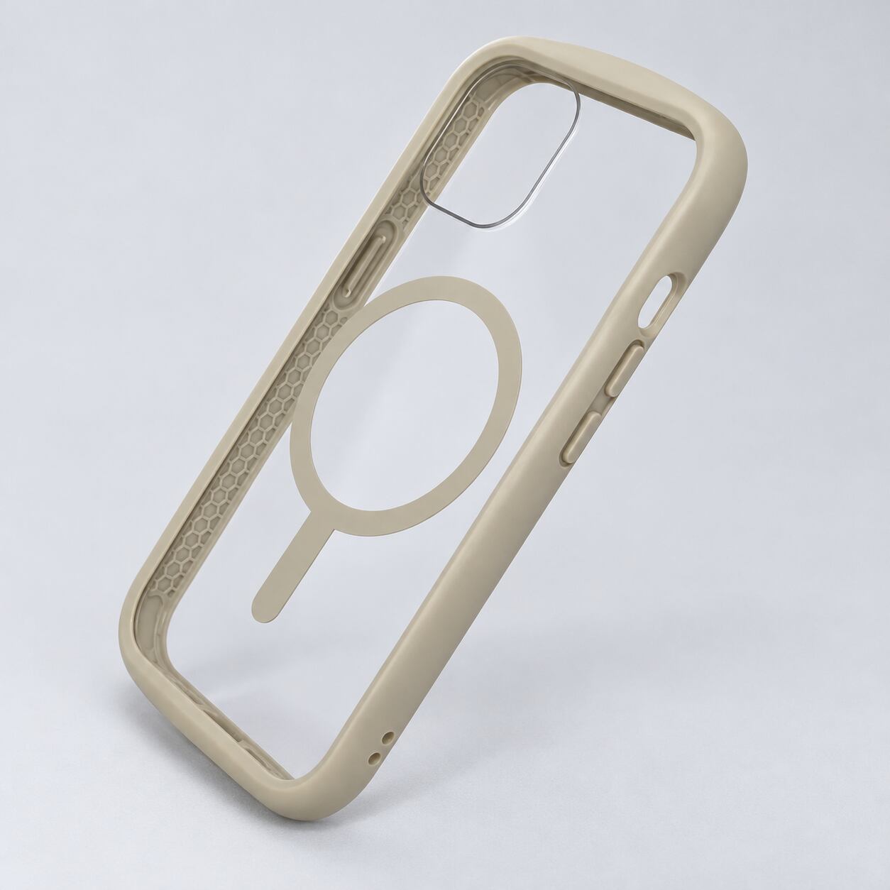 iPhone 15/14 Cleary 耐衝撃ハイブリッドケース MagSafe対応 スターライト