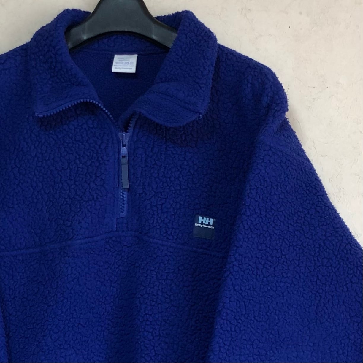 【Mサイズ】90's Helly Hansen ヘリーハンセン 厚手フリース生地 ハーフジップジャケット 年代もの