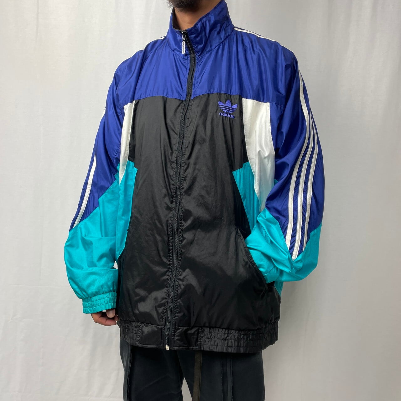 80年代 adidas アディダス ナイロン トラックジャケット メンズXL相当 ...