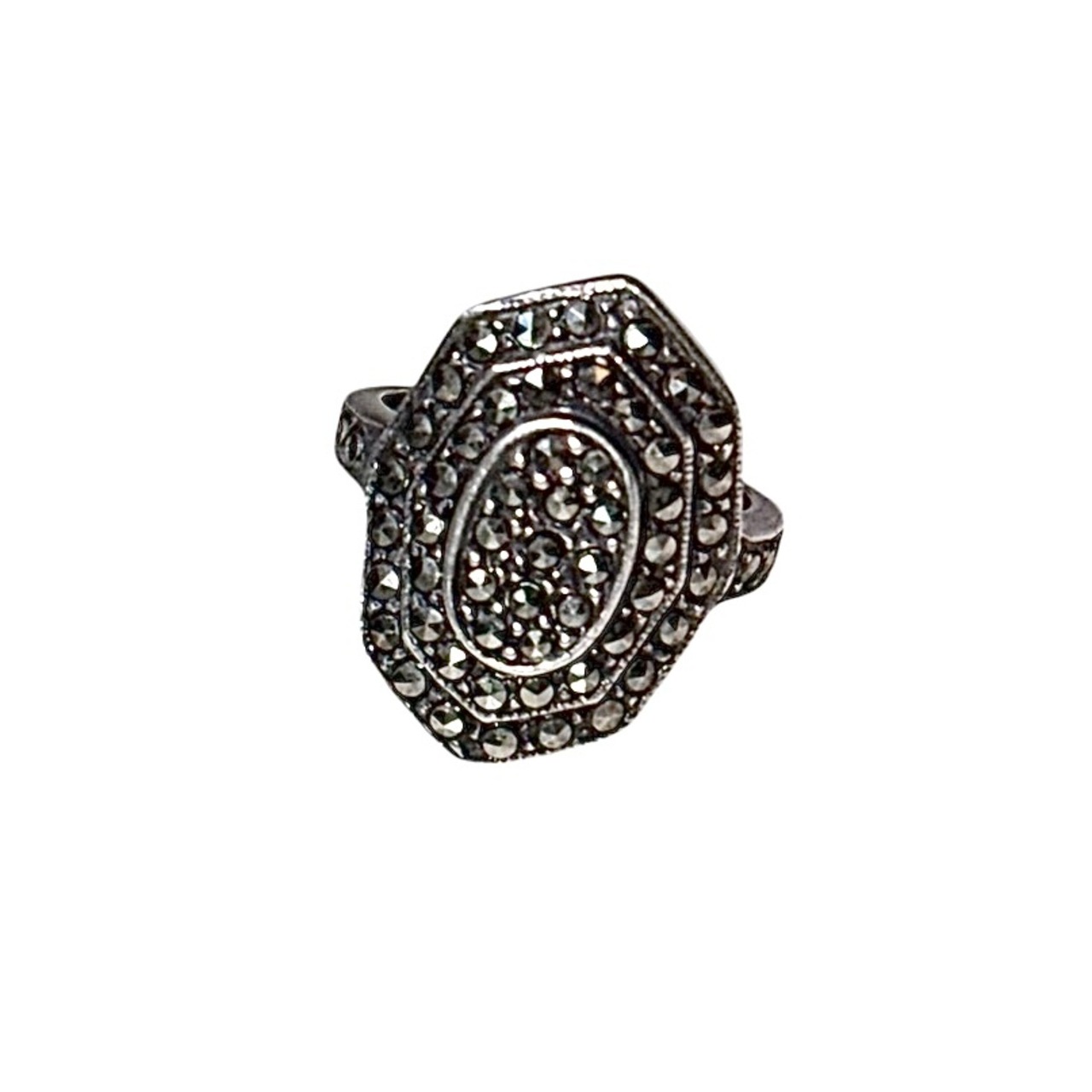 vintage silver marcasite ring