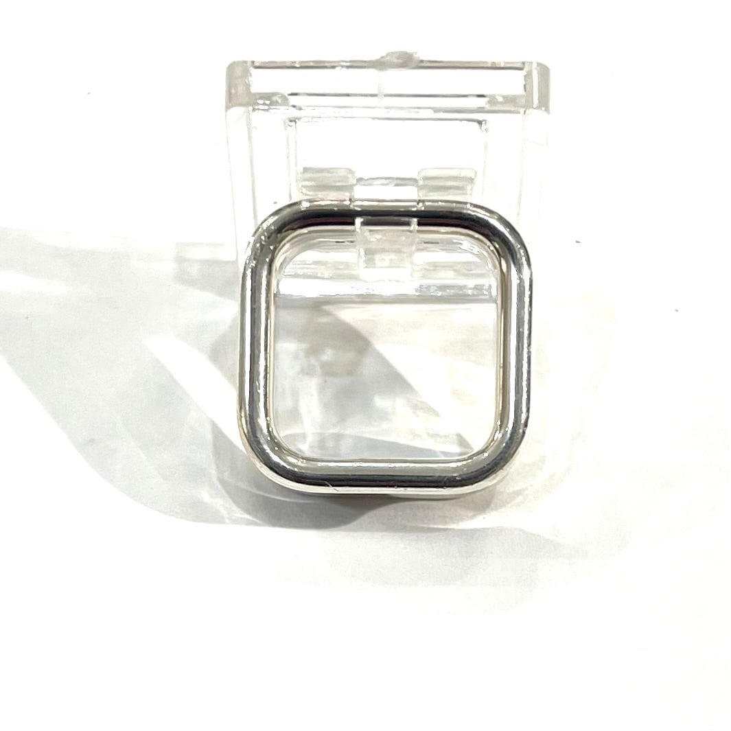 TIFFANY&CO.】【9-10号】2684 T&CO 1837 スクエアリング／シルバー925