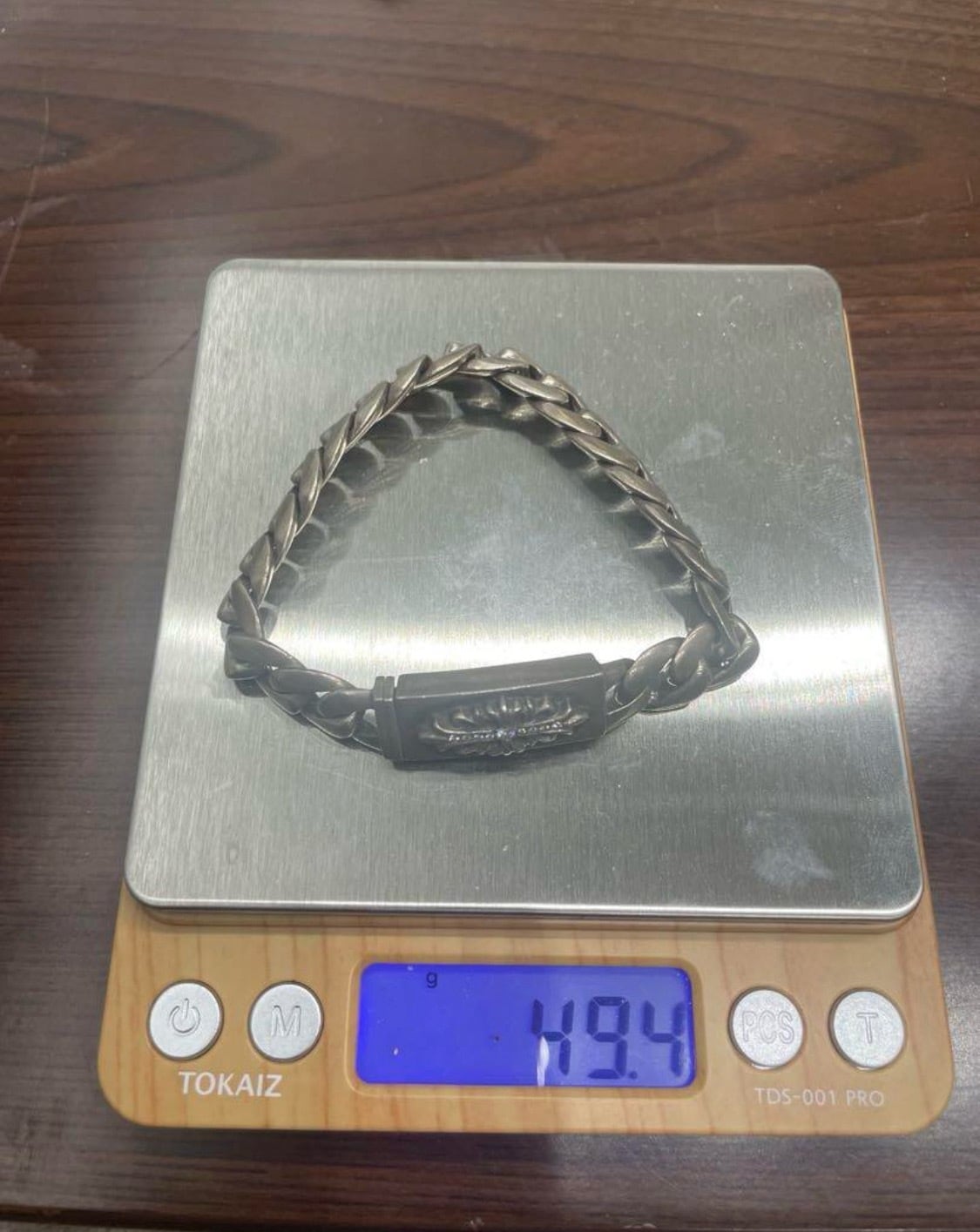 CHROME HEARTS クロムハーツ ベイビーID ブレスレット ミニID パヴェ