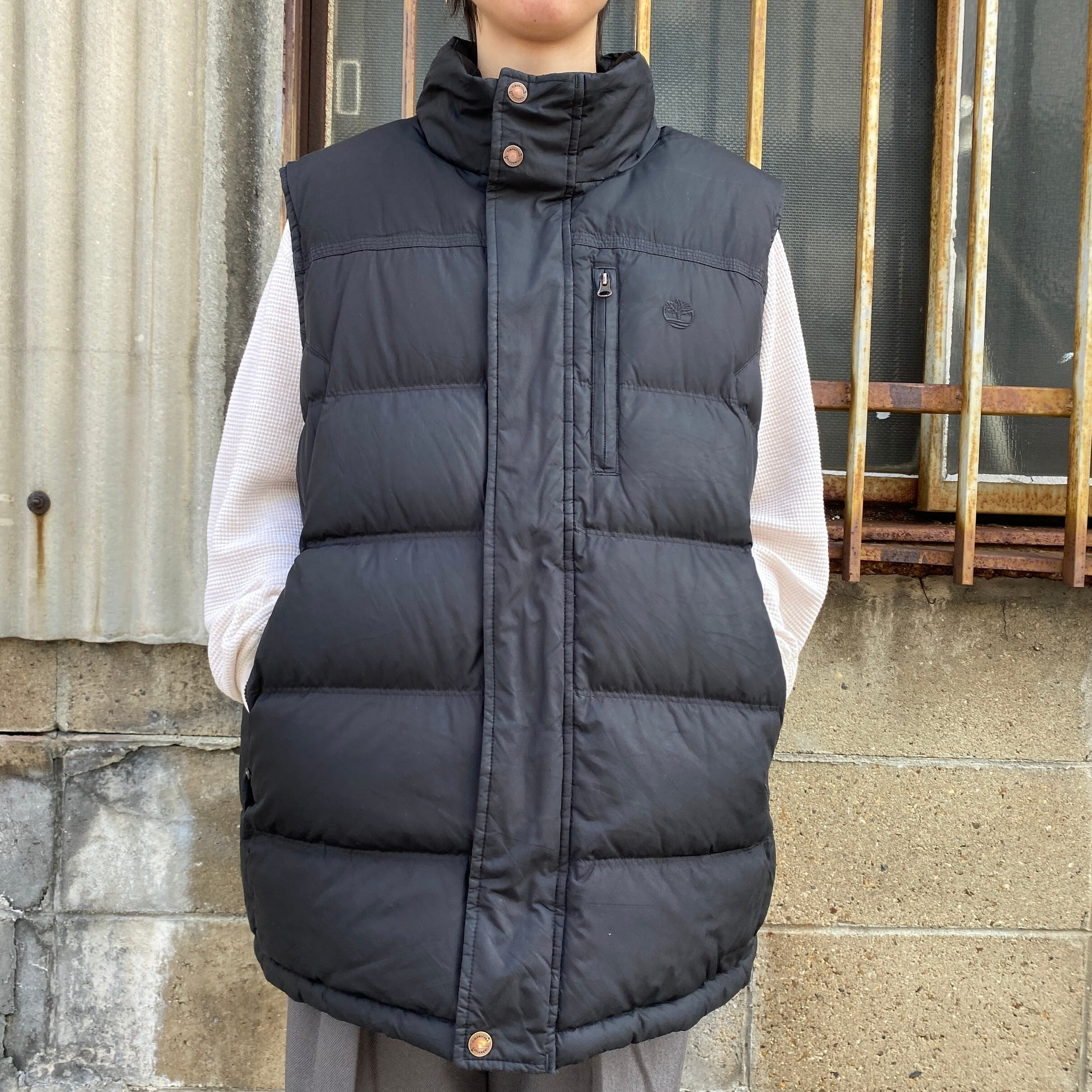 13年製 Timberland ティンバーランド グレーダックダウンベスト メンズ 