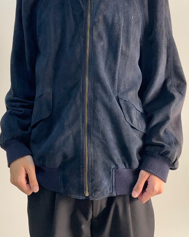 【LOEWE】suede zip up blouson