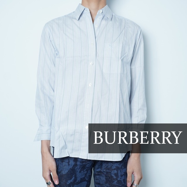 美品 バーバリーブルーレーベル デニムワンピース ノバチェック 金