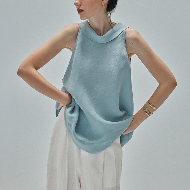 Folded a-line top A00236