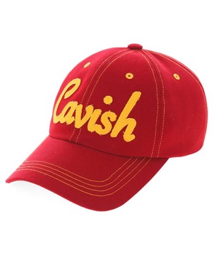 [CAVISH] STITCH POINT SCRIPT LOGO CAP RED(CV2CFUAB21A)