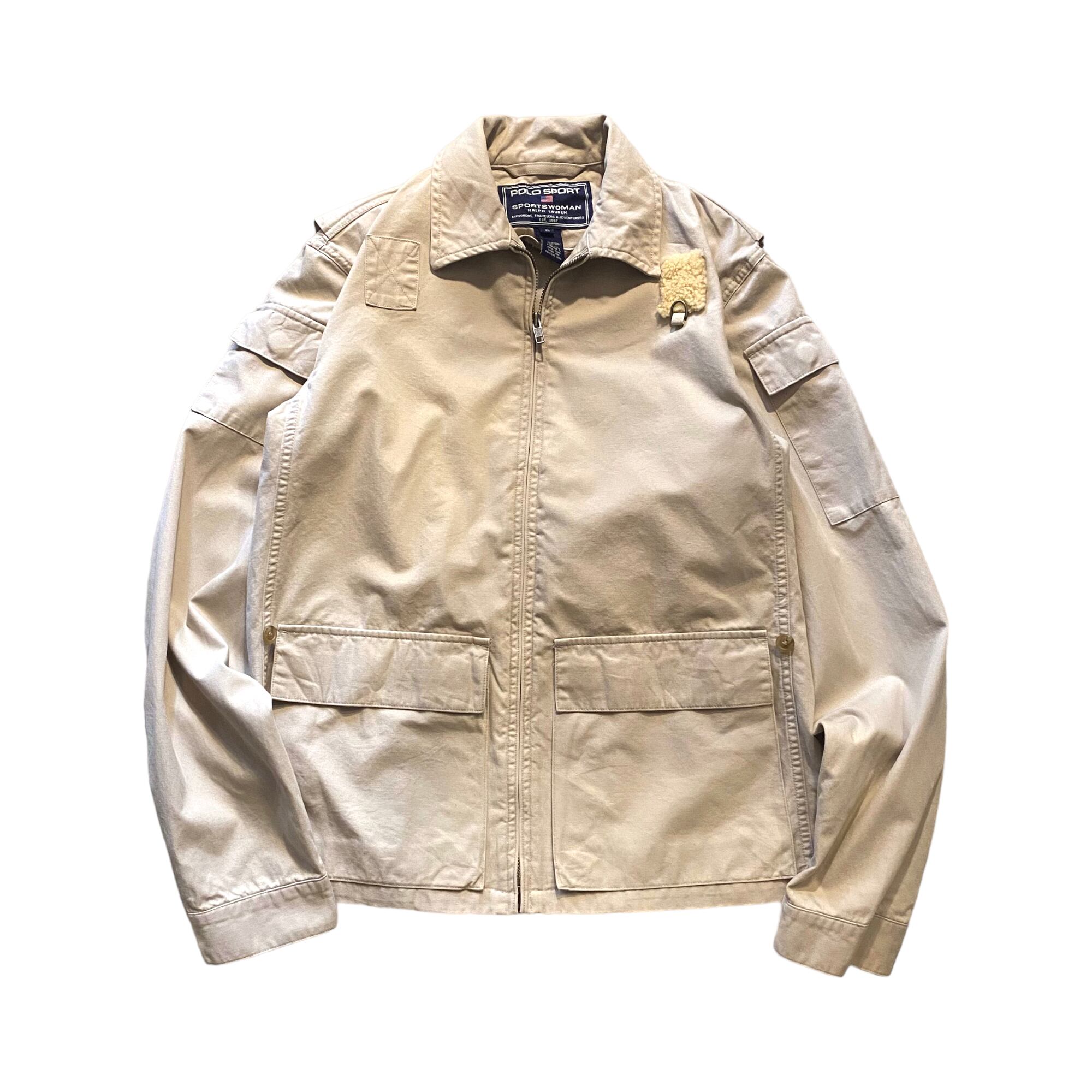 POLO SPORT フィッシングジャケット L ネイビー ☆ヴィンテージ☆POLO