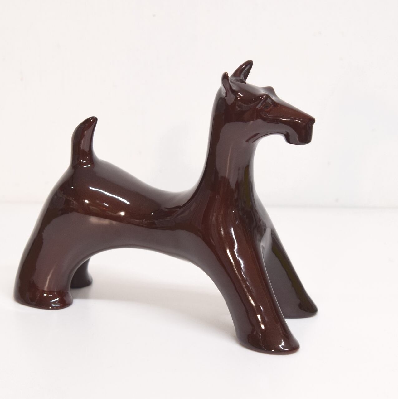 インベ陶漆 犬の置物「れいめい」辻光典原作 戌 テリア | 一丁目ねこ