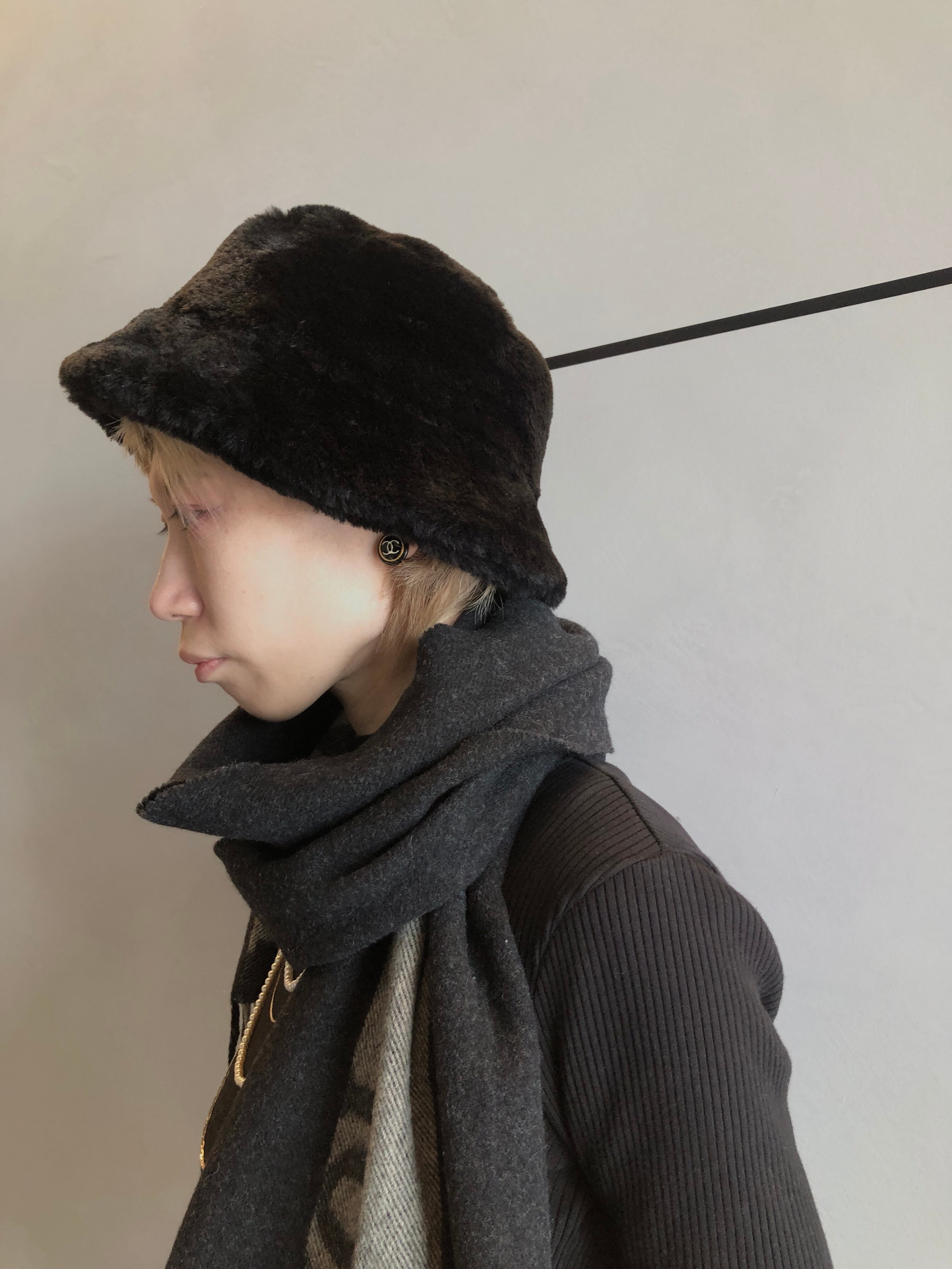 Christian Dior クリスチャン ディオール マフラー ネイビー ロゴ