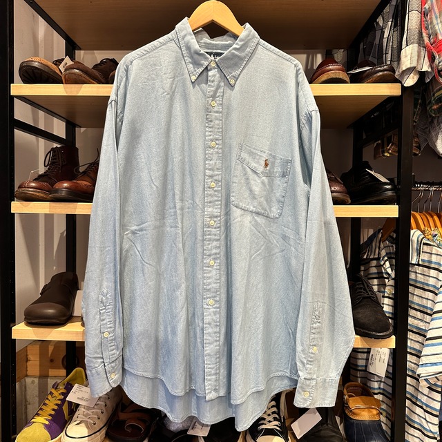 ⓃRALPH LAUREN BIG SHIRT CHAMBRAY