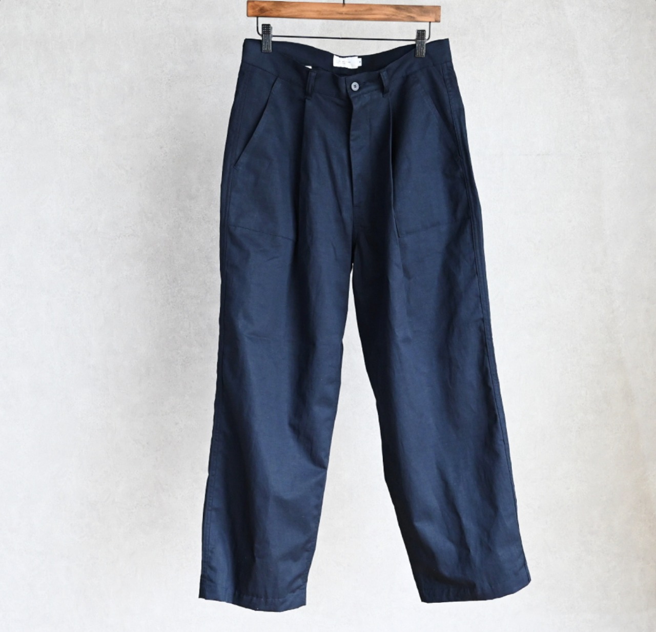 STILL BY HAND】1TACK LINEN MIXED WIDE BAKER PANTS スティルバイ 
