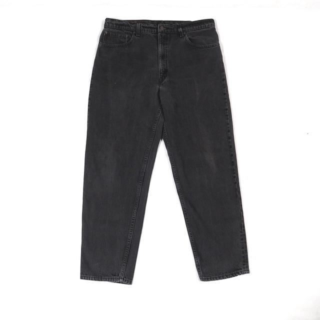 Levi's 550 black denim pants For 140years W38/L30 USA製 オリジナルレングス /90's リーバイス サルファ ブラック デニムパンツ