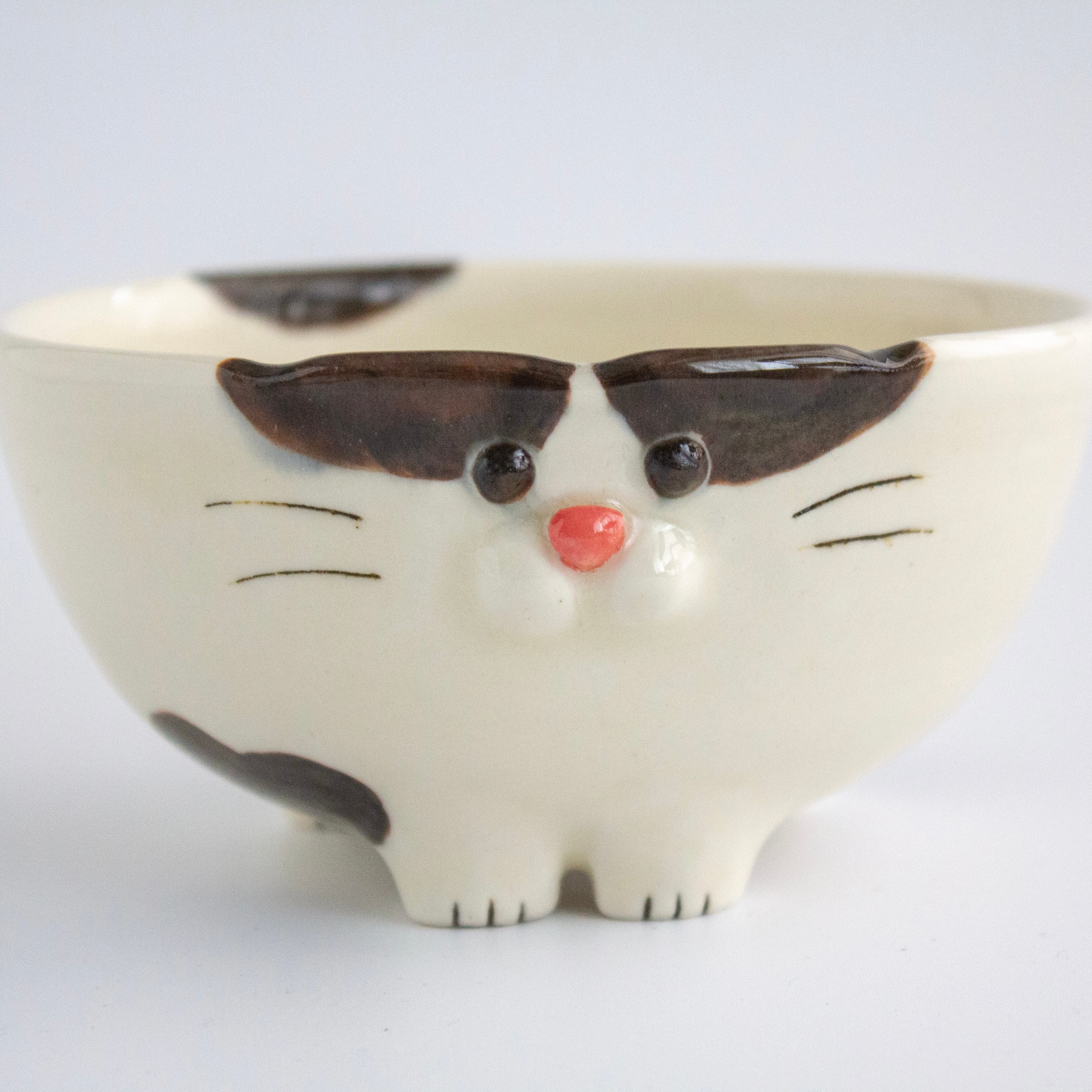 ⑦ハチワレねこのお茶碗