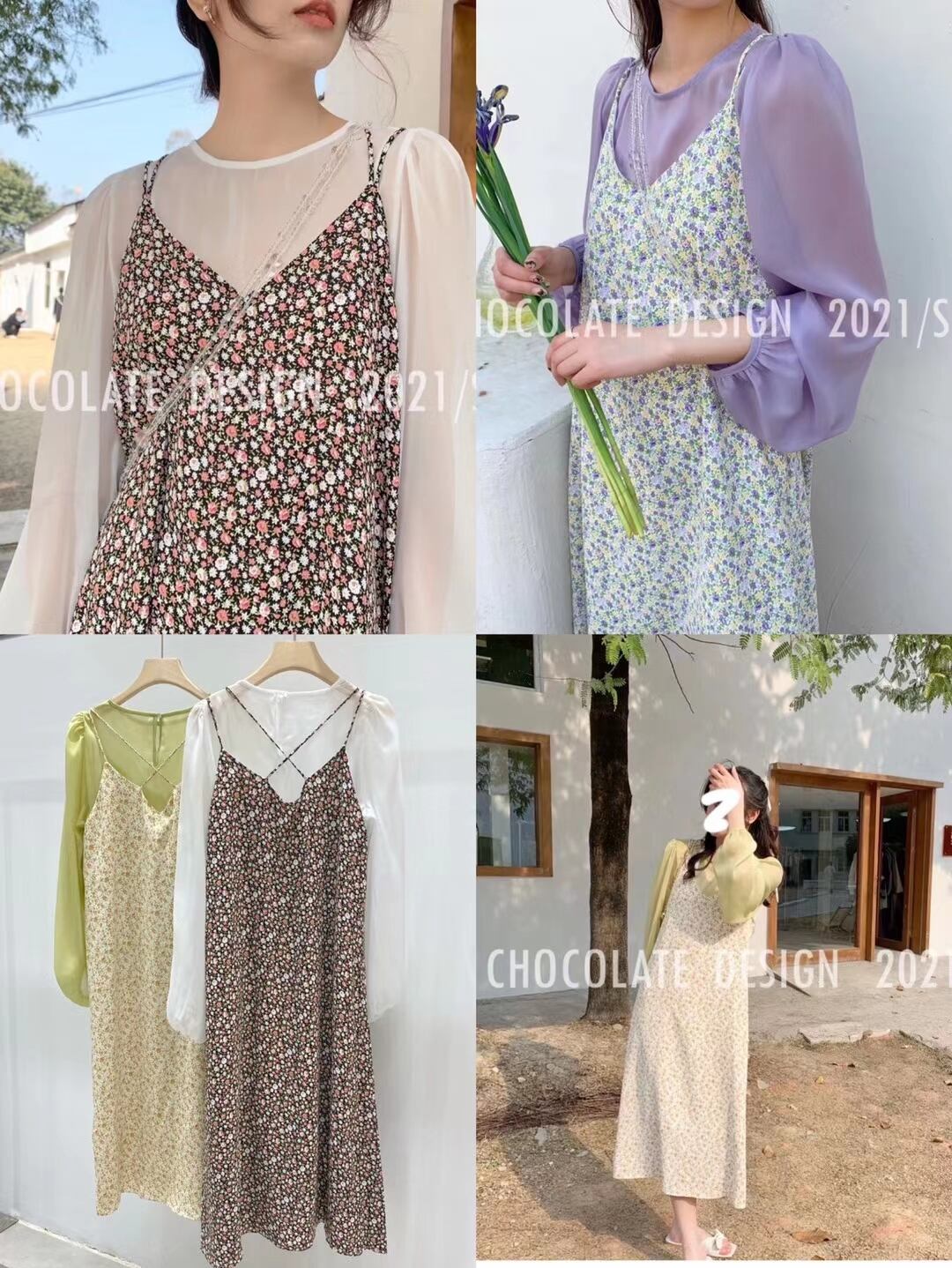 小花柄キャミワンピース  AJ2205-624