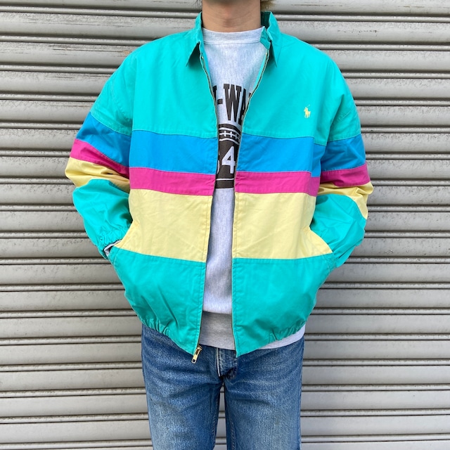 80s Ralph lauren チェック柄コットンマウンテンパーカー S