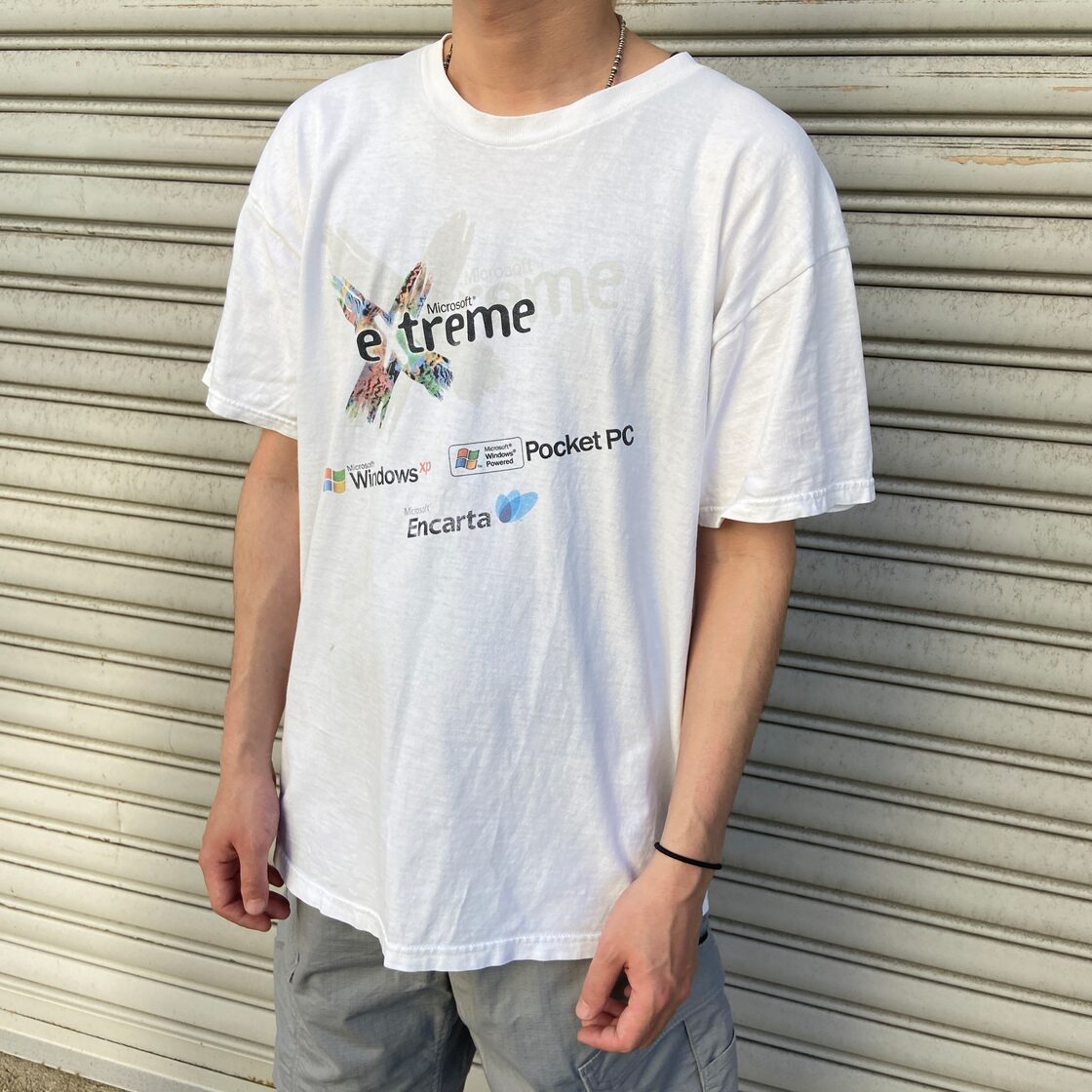 00s Microsoft Windows 企業ロゴTシャツ 両面 白 XL | Pay ID
