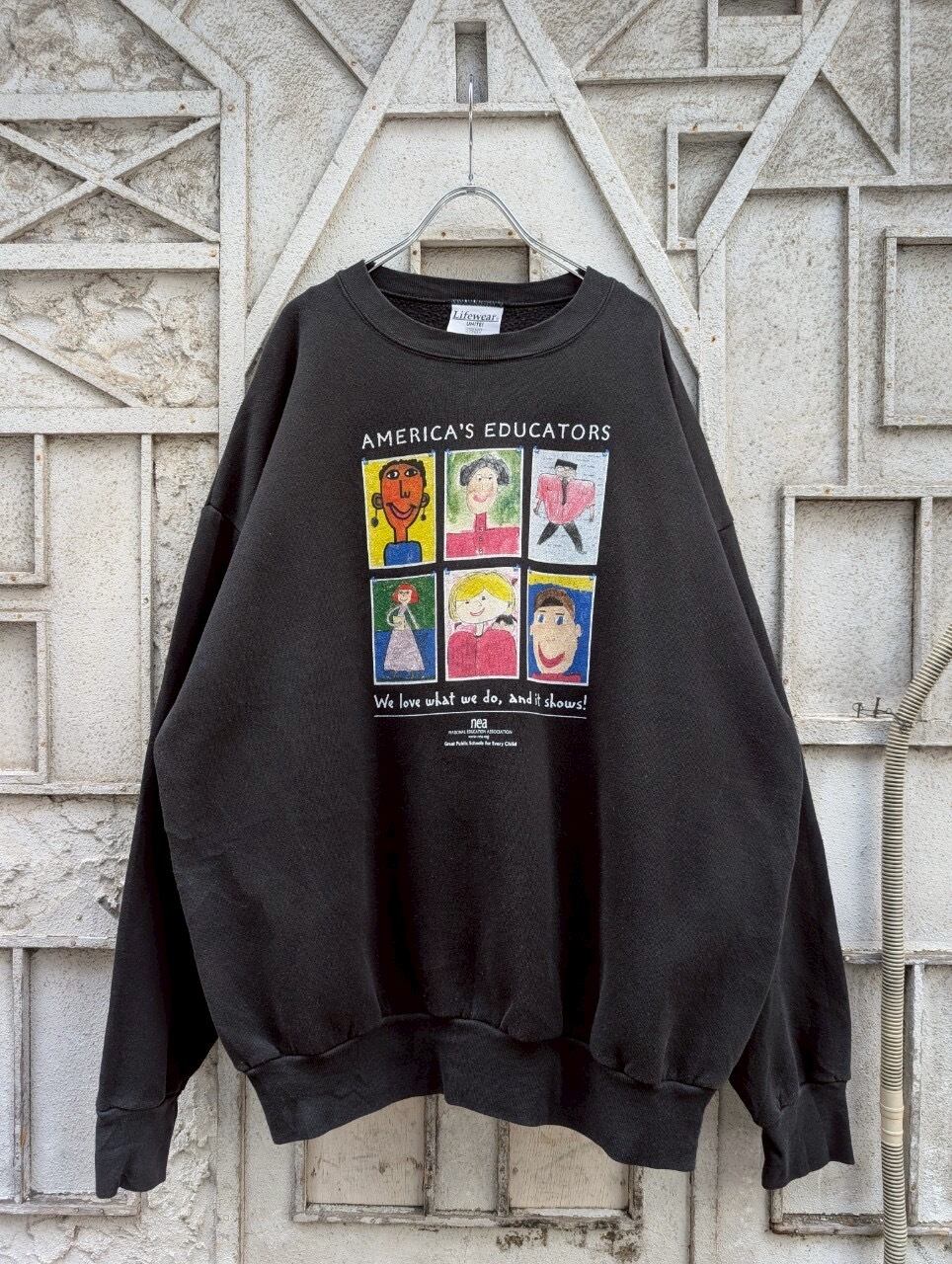 "LIFEWEAR" print sweat