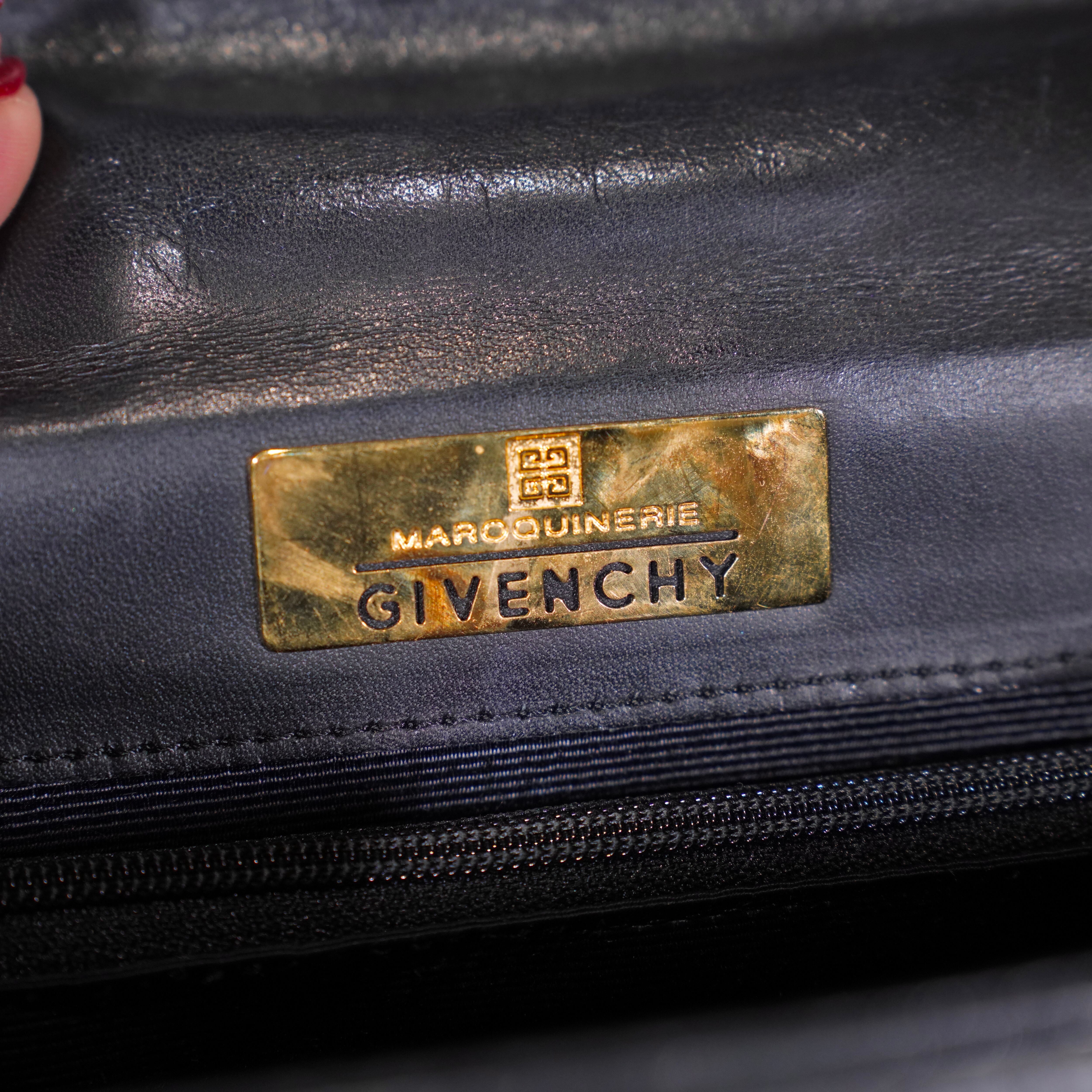 GIVENCHY LOGO DESIGN LEATHER HAND BAG/ジバンシィロゴデザインレザー